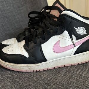 Nike Air Jordan Sneakers Black Pink White